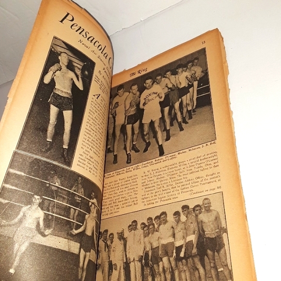 RARE THE RING BOXING MAGAZINE MAY 1942 GENERAL MacARTHUR WAR PROGRAM - Picture 2 of 4